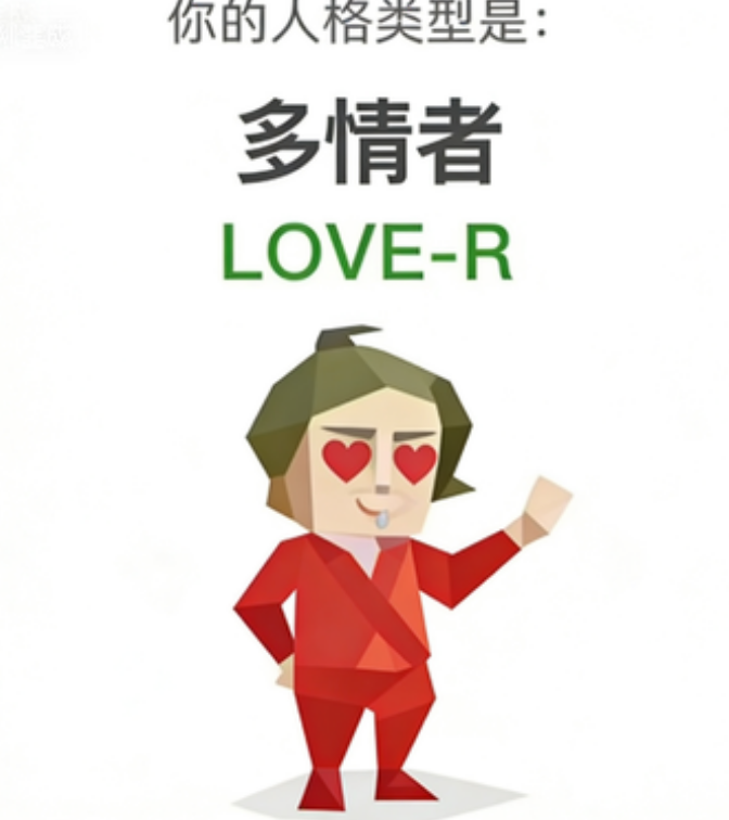 LOVE-R 人格类型插图,多情者