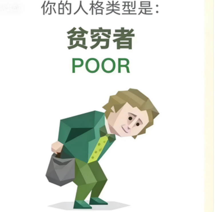 POOR 人格类型插图,贫困者