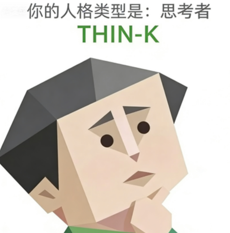 THIN-K 人格类型插图,思考者